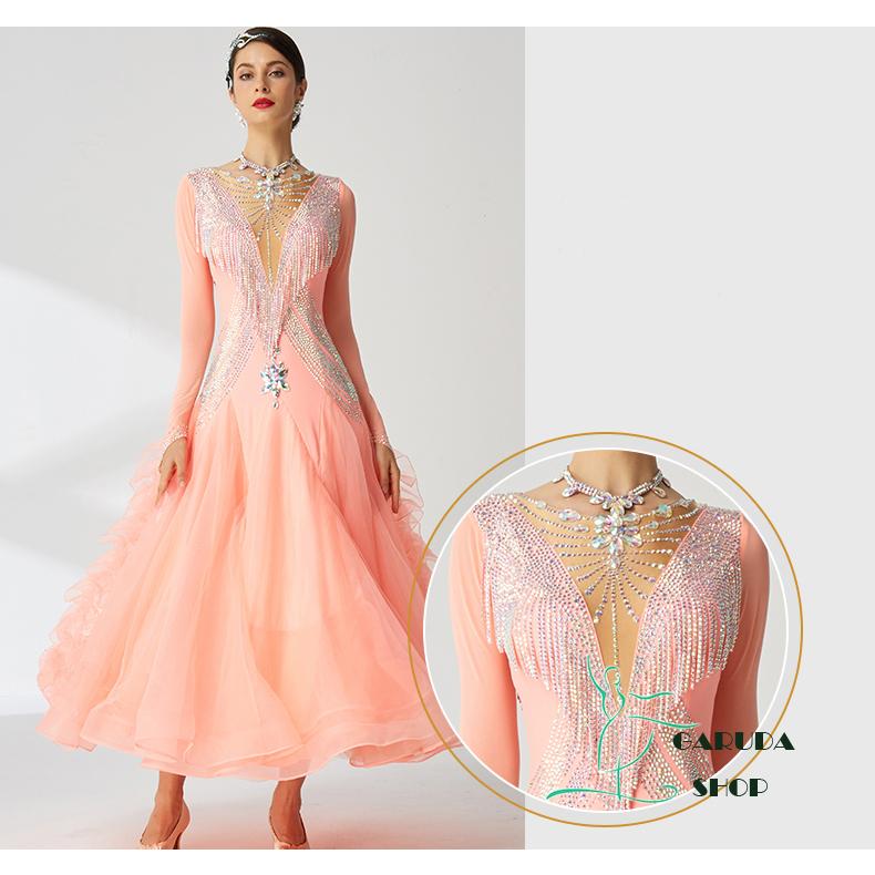 Garuda SHOP レディース社交ダンス衣装 競技ドレス ワルツドレス高級品