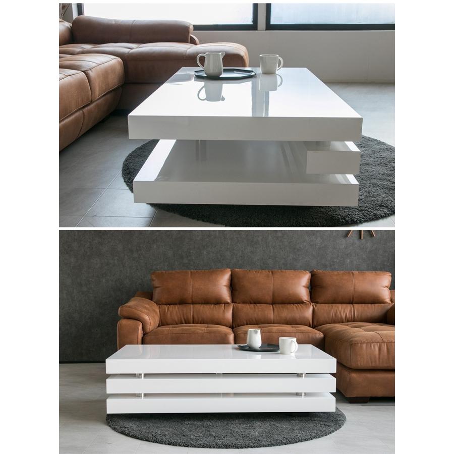 センターテーブル 120 ローテーブル テーブル おしゃれ 白 ホワイト