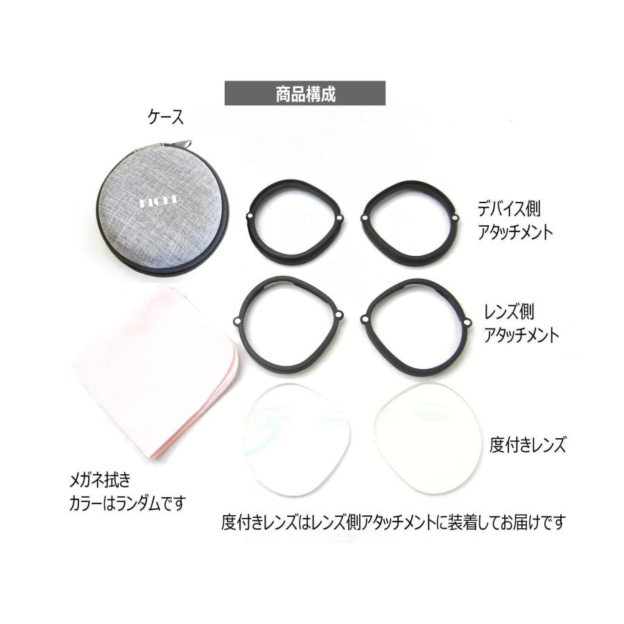 VR度つき用メガネ アタッチメント度付きレンズセット Meta Quest2/3S用