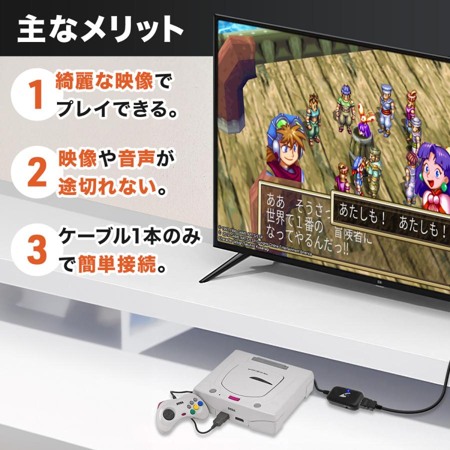 セガサターン HDMI 変換 コンバーター SEGA SATURN 変換ケーブル HDMI