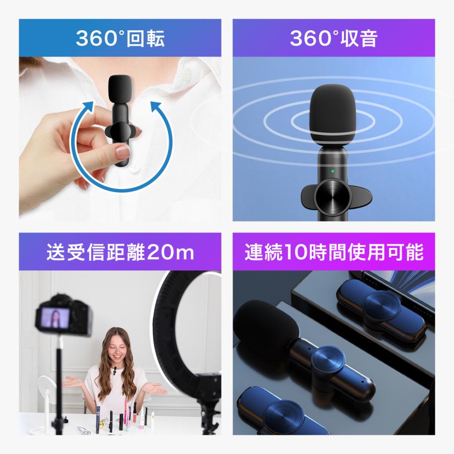 ピンマイク ワイヤレス ワイヤレスマイク スマホ iPhone iPad マイク