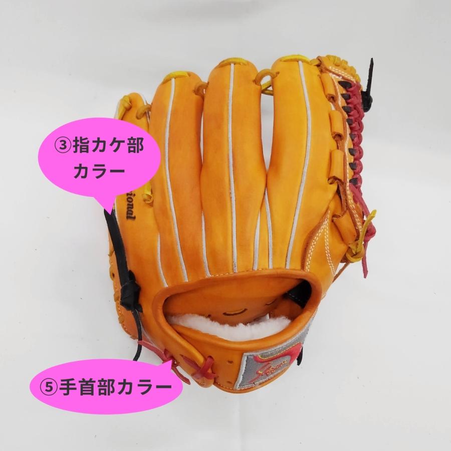 久保田スラッガー KSN-L7Sオレンジ カスタマイズ 軟式ソフト 内野