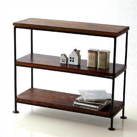 調味料ラック スパイスラック 木製 アイアン 3段 キッチンラック 卓上