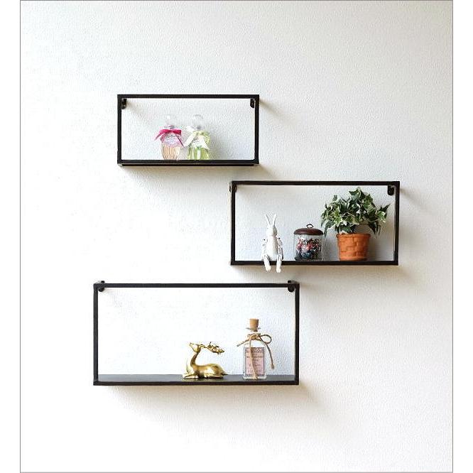 IDEE イデー壁棚3段ウォールラックアイアンラック壁だな