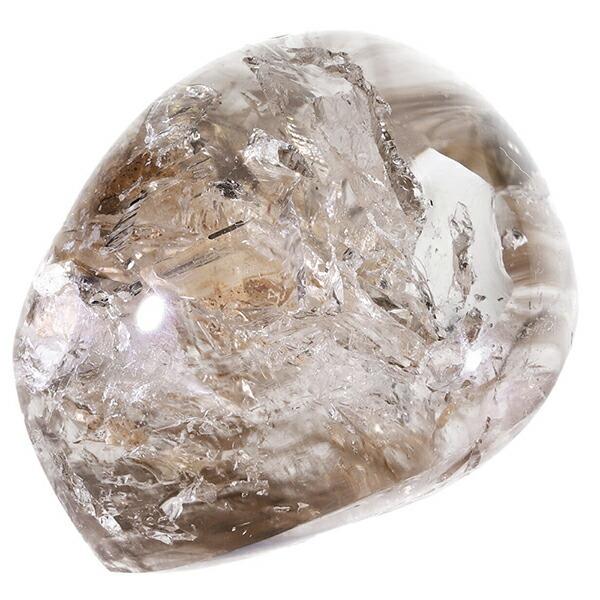 エレスチャルクォーツ 天然水晶 磨き原石 約73.3g 原石 天然石