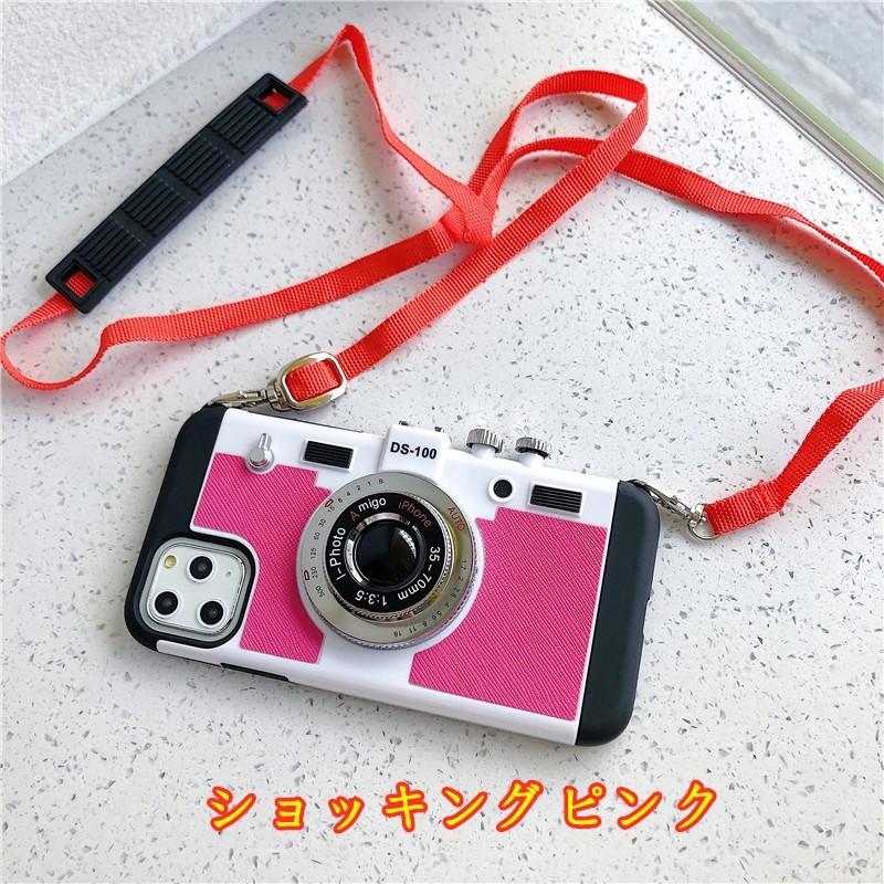 iphone13 カメラ型 ケース ストラップ付き iPhone14 スマホケース