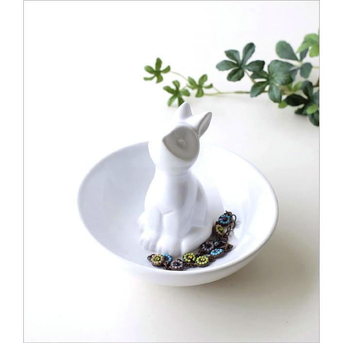 トレイ 小物入れ 陶器 キツネ ミニ トレー おしゃれ オブジェ