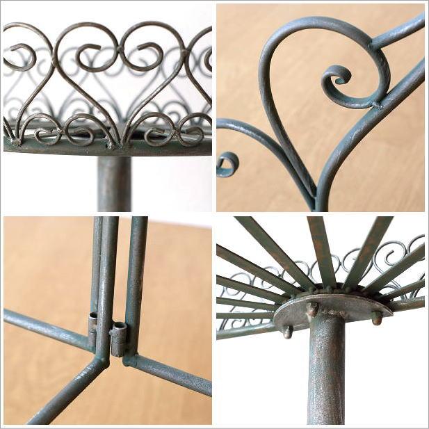 フラワースタンド おしゃれ アイアン 2段 バスケット フラワーラック