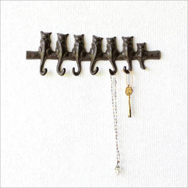 壁掛けフック ウォールフック 猫 ねこ おしゃれ かわいい 壁掛け