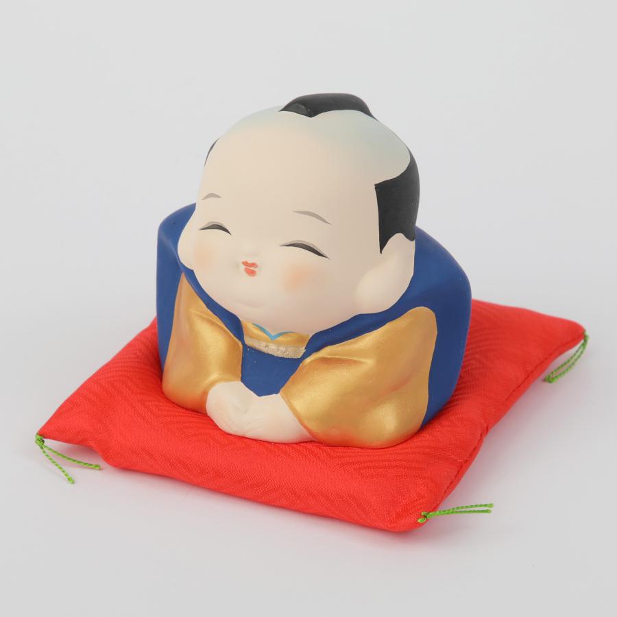 福助 お福さん ほほえみ土鈴 縁起物 置物 正月飾り オブジェ