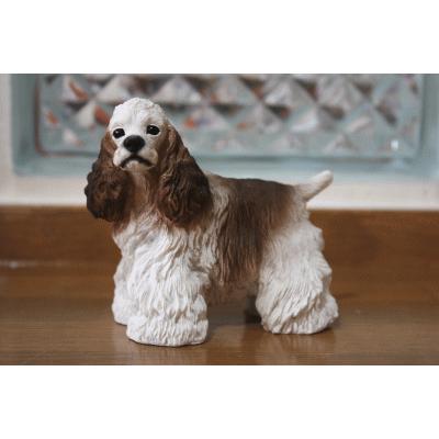 在庫限り フィギュア ドッグ コッカー・スパニエル/ブラウン&ホワイト
