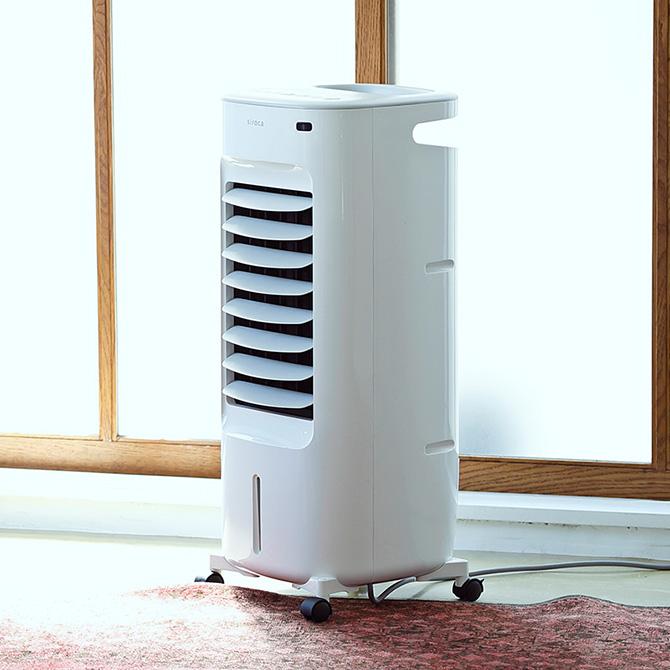 冷風扇 ヒーター 加湿器 おしゃれ シンプル siroca シロカ 加湿つき温