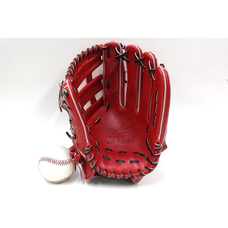 己極 ハイゴールド グローブ 軟式用 OKG-5109 SRバーニングオレンジ 外