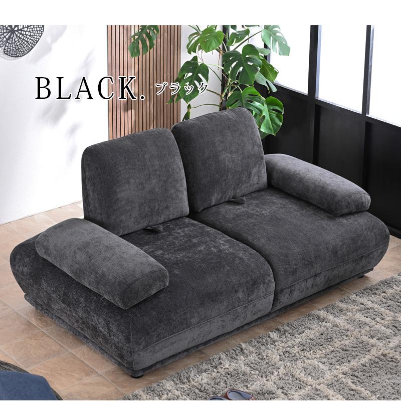 ソファ ソファー 背もたれ可動 2人掛け 2人用 3人 座面が広い あぐら