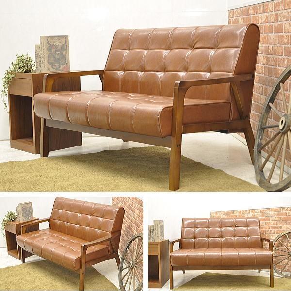 ソファ ソファー 2人掛け カリモク調 2Pソファー 2人掛けソファー 木製