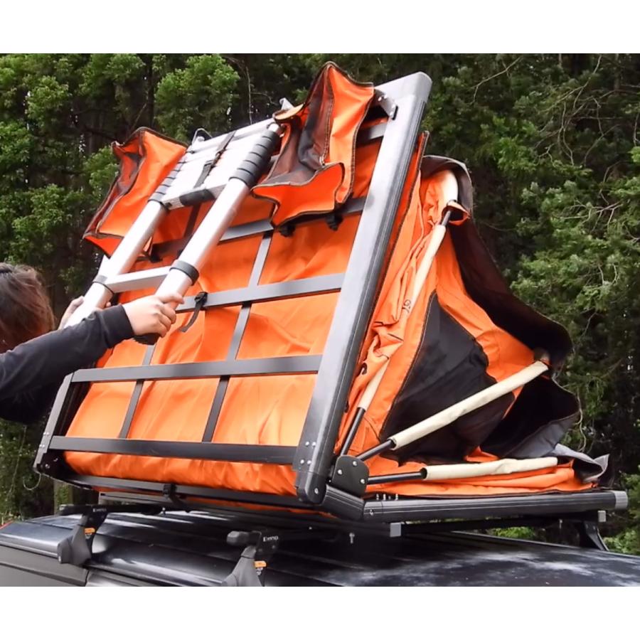 GRESS グレス コンパクトサイズ ルーフテント 手動開閉 ソロキャンプ