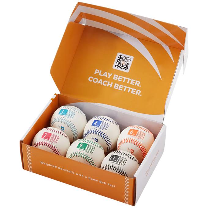 レザーウェイトボール 6個セット ドライブラインベースボール 投球練習