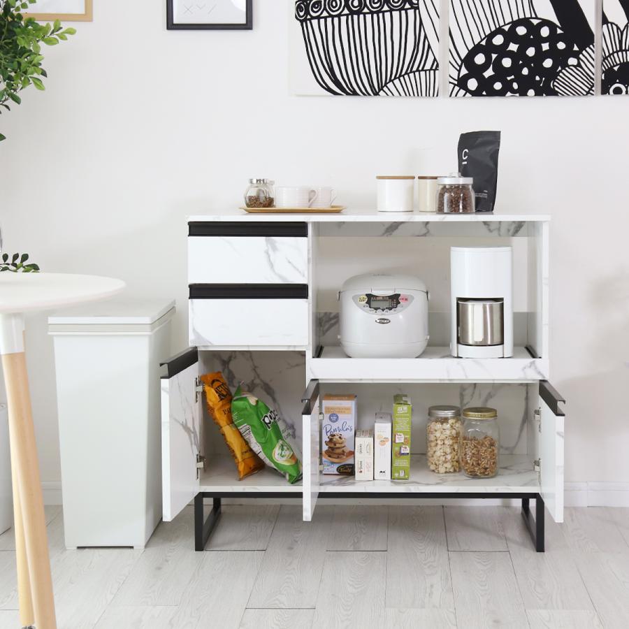 DORIS（ドリス） レンジ台 食器棚 キッチン収納 幅90cm キッチンボード