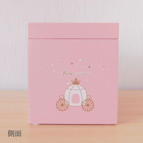ゆめかわ ミニチェスト ボックス S ピンク ミラー オルゴール付き