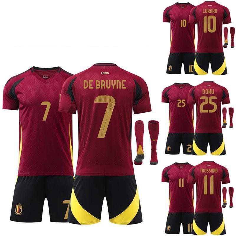 サッカーレプリカユニフォーム 24-25ベルギー ホーム サッカーウェア