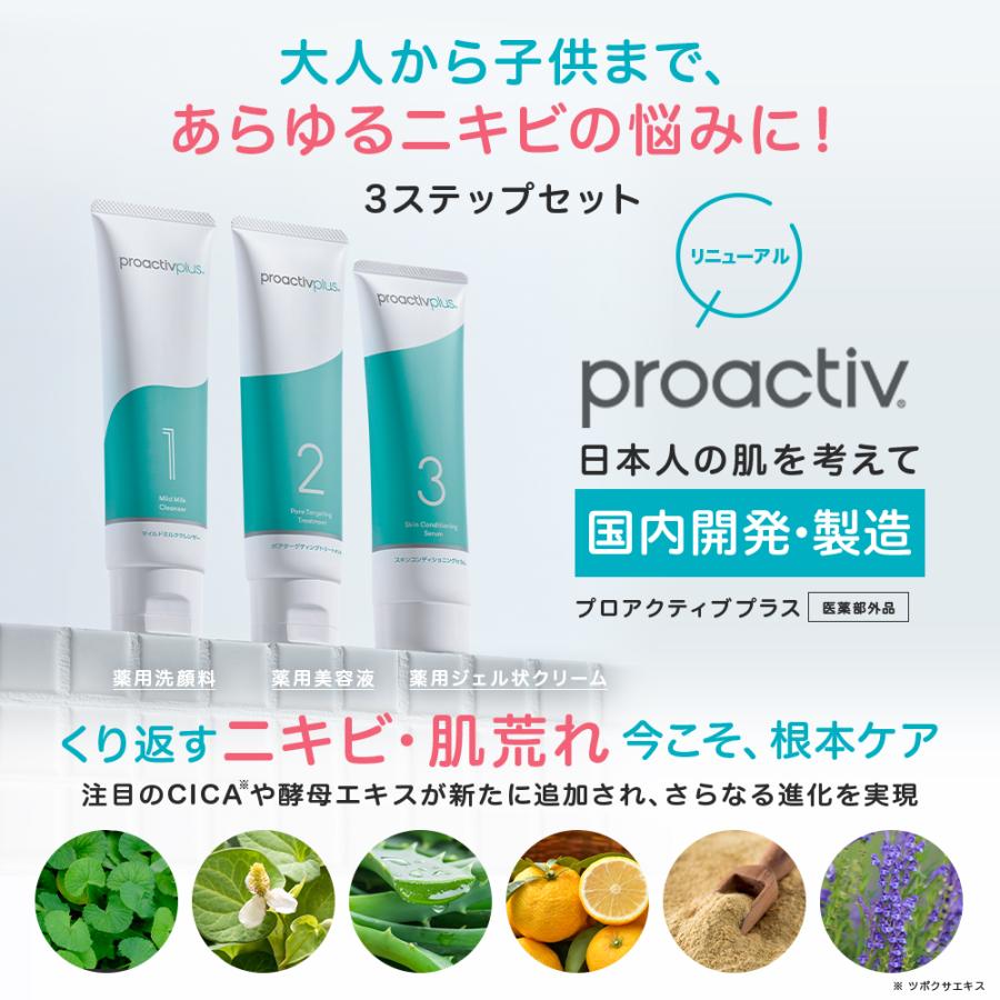 プロアクティブ＋ P5倍☆NEW ニキビケア ニキビ跡 スマートセット 90日