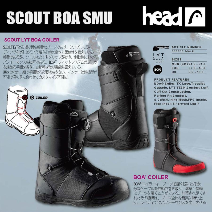 HEAD（ヘッド） スノーボード ブーツ SCOUT BOA SMU ボア 2025.モデル