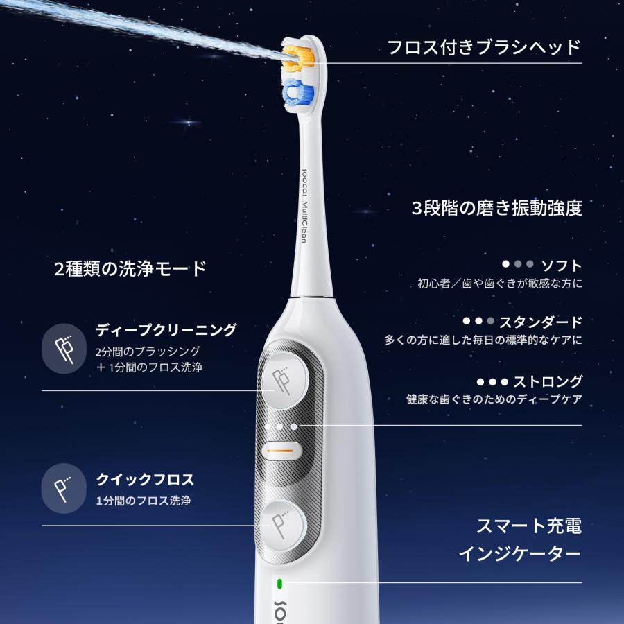 電動歯ブラシ SOOCAS NEOS II ソーカス ネオス2 ホワイト 本体セット