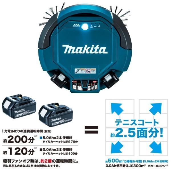 マキタ ロボットクリーナー RC200DZSP 本体のみ バッテリーBL1830B 2個
