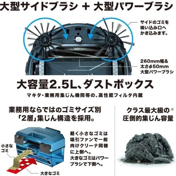 マキタ ロボットクリーナー RC200DZSP 本体のみ バッテリーBL1830B 2個