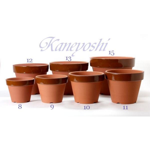 植木鉢 おしゃれ 安い 陶器 サイズ 40cm ダ温鉢 深 13号 レンガ色 室内