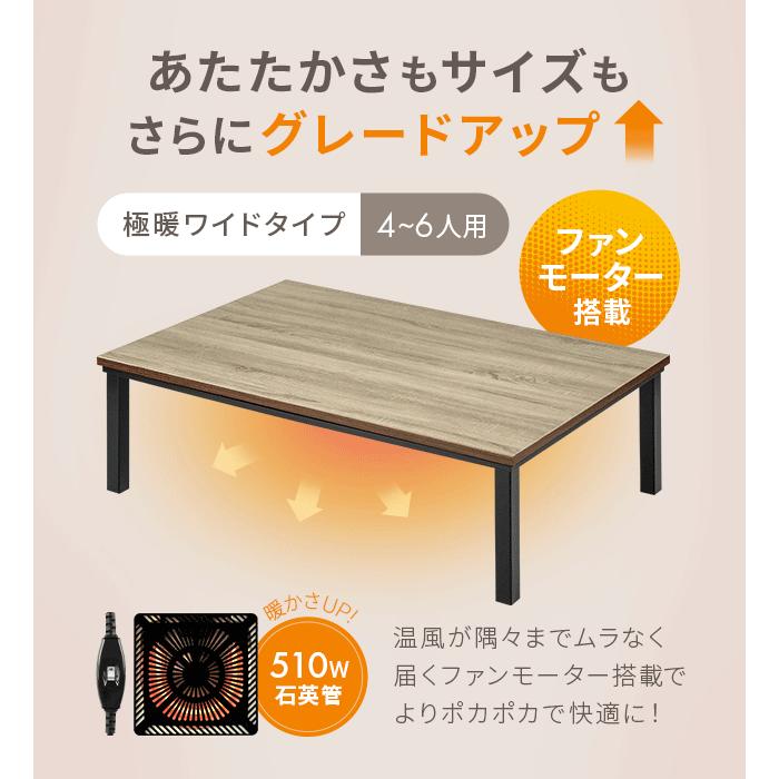 MODERN DECO（モダンデコ） こたつ こたつテーブル 長方形