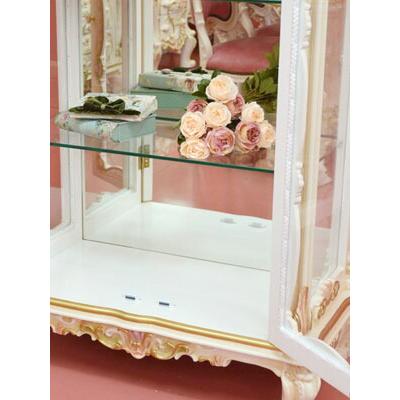 ロココ調 パリジーノ ガラスキャビネット 送料無料・開梱サービス付