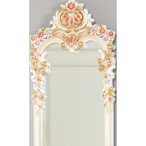 ロココ調 壁掛け 高さ164cm パリジーノ 姿見 ミラー 送料無料鏡 ロココ