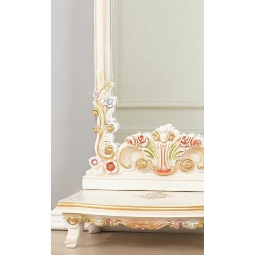 ロココ調 壁掛け 高さ164cm パリジーノ 姿見 ミラー 送料無料鏡 ロココ