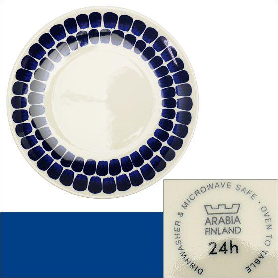 24h トゥオキオ 【並行輸入品】アラビア プレート 20cm コバルトブルー