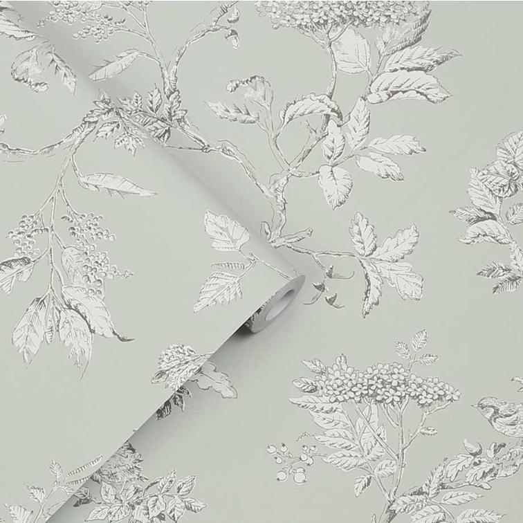 壁紙 クロス 花柄 輸入壁紙 ローラアシュレイ 113345 Elderwood 葉 花