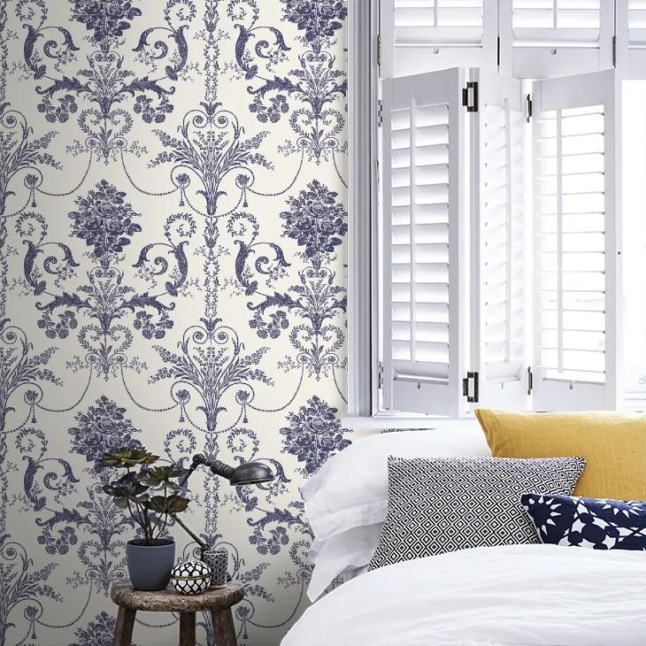 壁紙 クロス 花柄 輸入壁紙 ローラアシュレイ 113387 Josette オフ