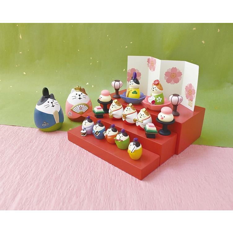 デコレ コンコンブル ひな祭り 三にゃん官女 ひなまつり 雛飾り ZMM