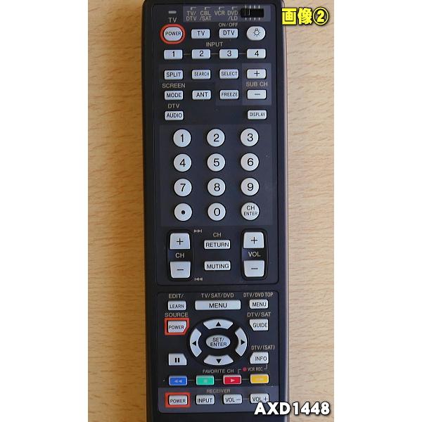 Pioneer（パイオニア） AXD1448 テレビ用 の純正リモコン（海外モデル