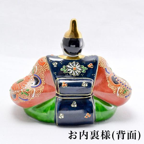 九谷焼 名入れ木札無料 雛人形 細描盛 5号 台・敷物・立札・屏風付