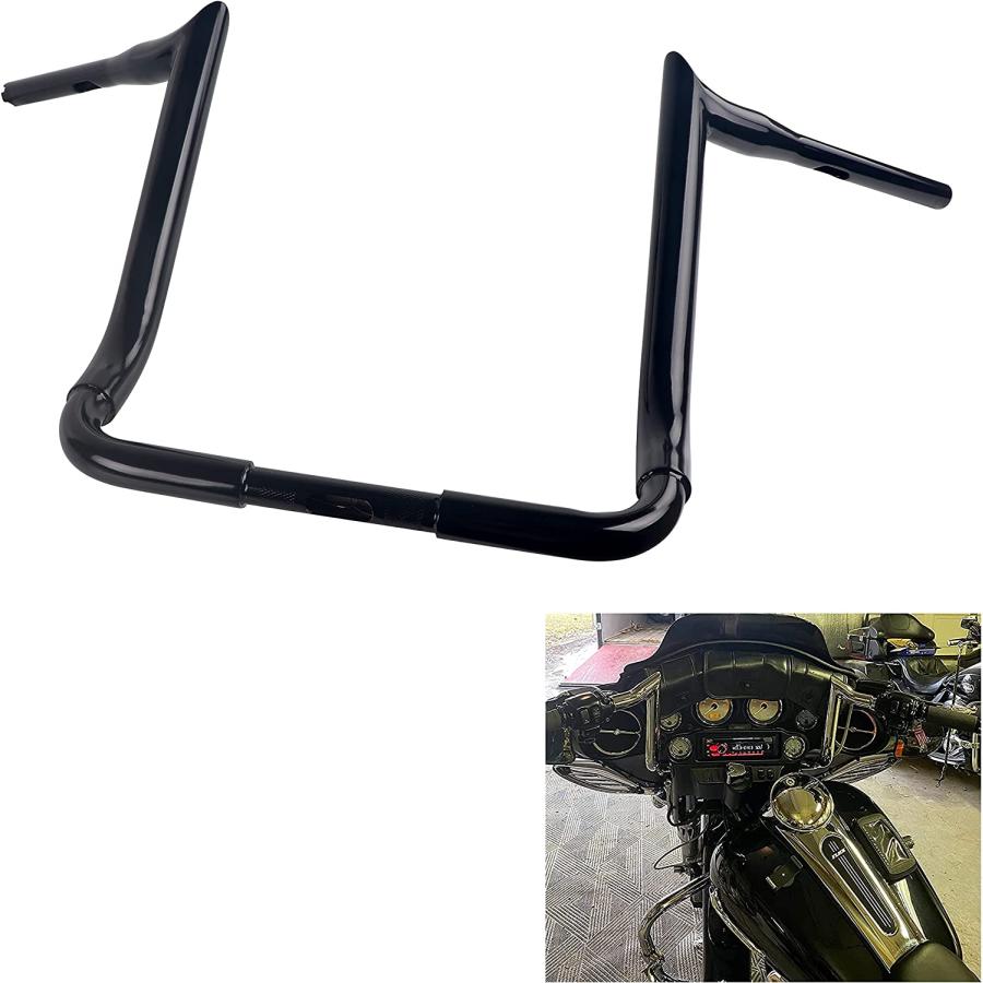 並行輸入品】1.5インチ x 高さ14インチ Big Dudeハンドルバー ハーレー