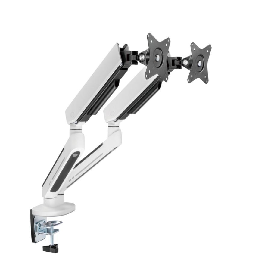Alterzone ゲーミングモニターアーム 白 RGB 17~32インチ 最大耐荷重