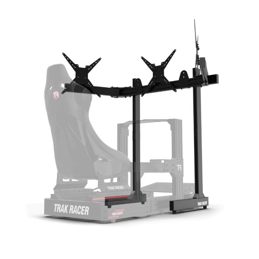 TRAK RACER アルミ フロア トリプルモニタースタンド-最大45インチの
