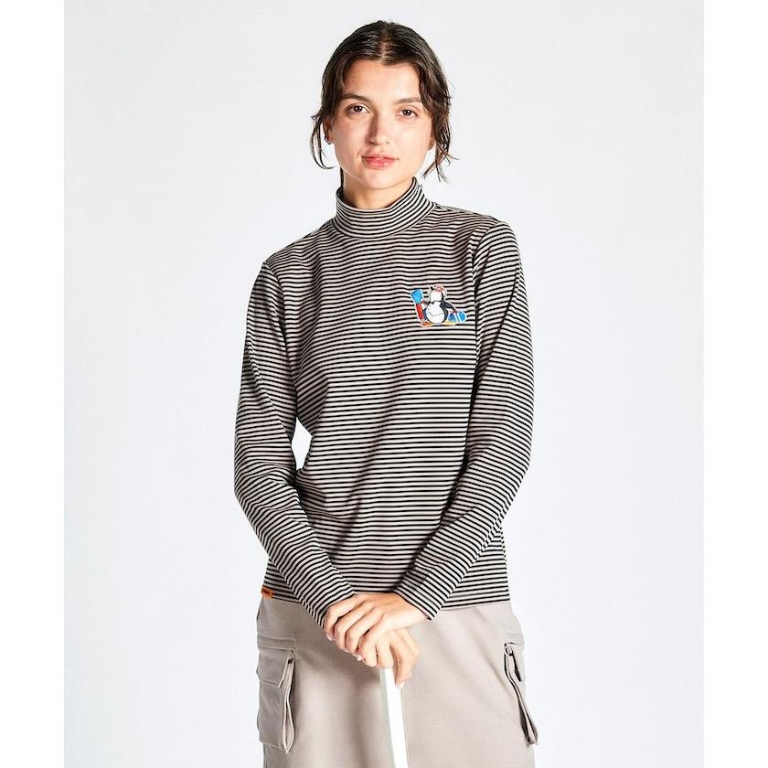 Munsingwear（マンシングウェア） 公式 ボーダーハイネックシャツ