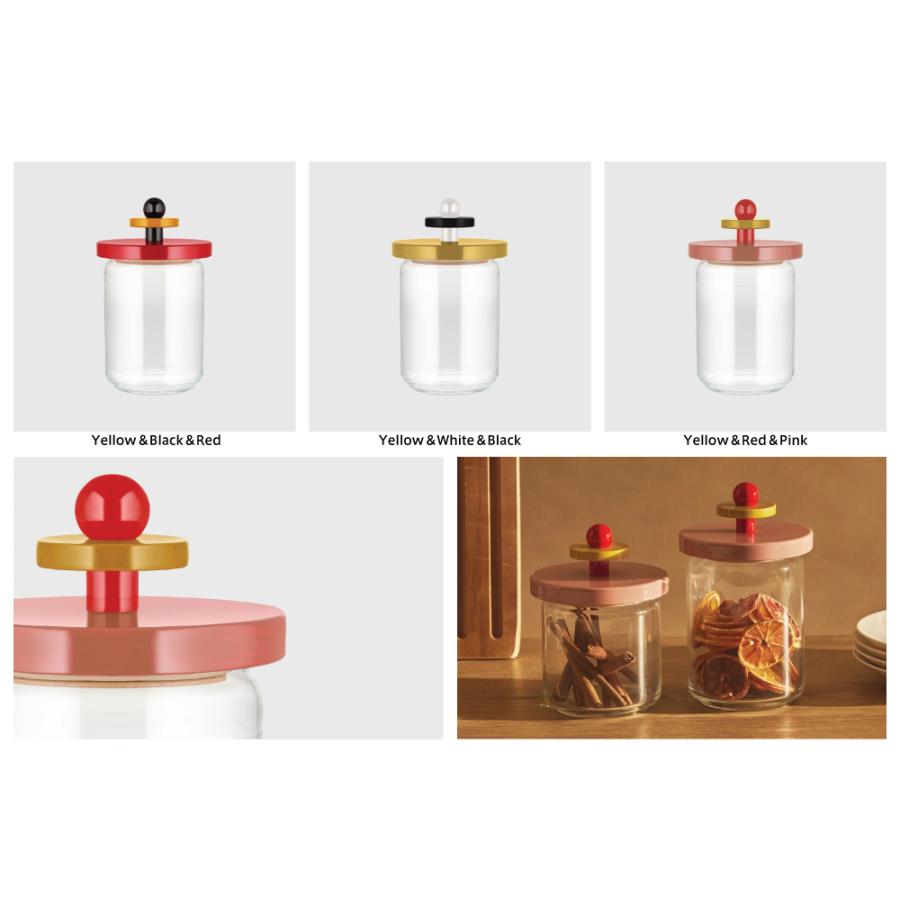 ALESSI ガラスキャニスター 4個 ALESSI ガラスキャニスター 4個 ALESSI