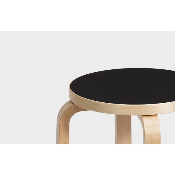 artek（アルテック） 正規品 スツール E60 リノリウム 黒 ブラック 4本