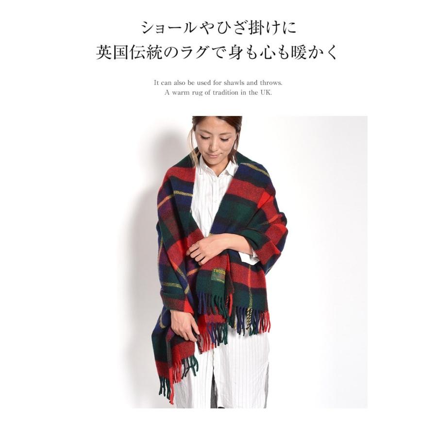 TWEED MILL（ツイードミル） 76×175 タータンチェック ブランケット