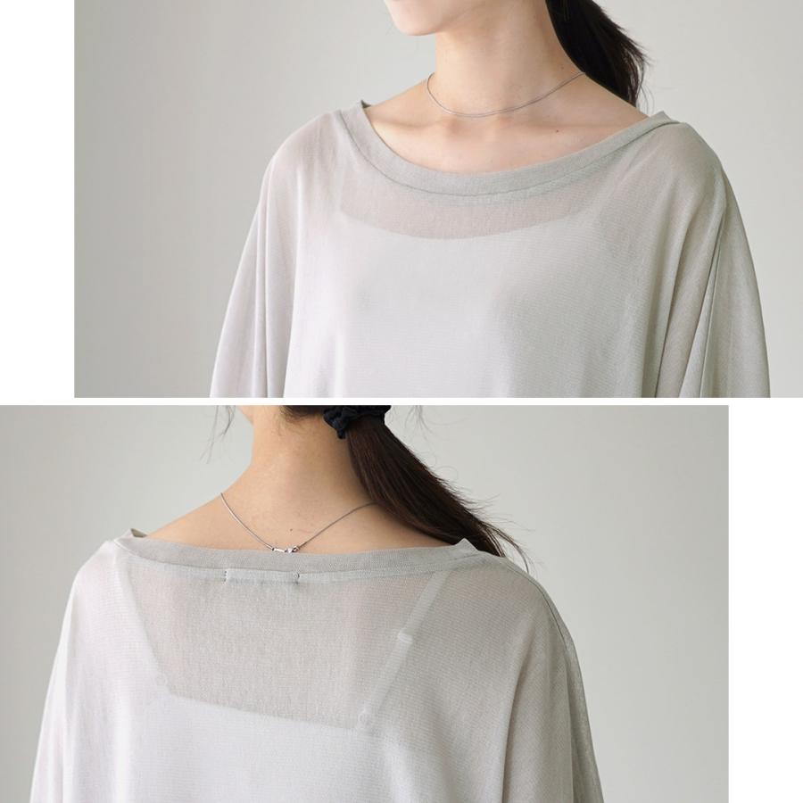 mizuiroind（ミズイロインド） メッシュ ロング スリーブ ワイドTEE