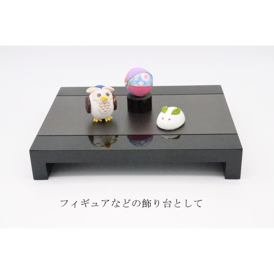 台 台座 飾り台 ディスプレイ台座 フィギュア 木製 人形 雛人形 駒 黒