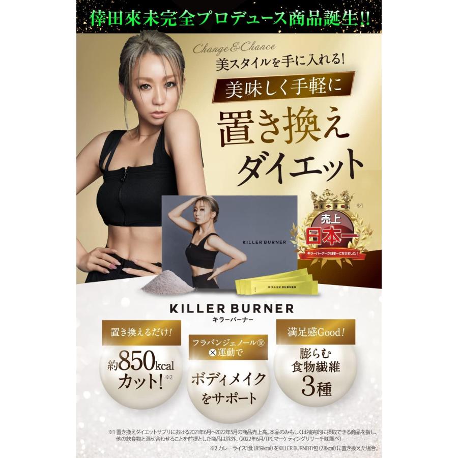 キラーバーナー 倖田來未 プロデュース 置き換え ダイエット サプリ